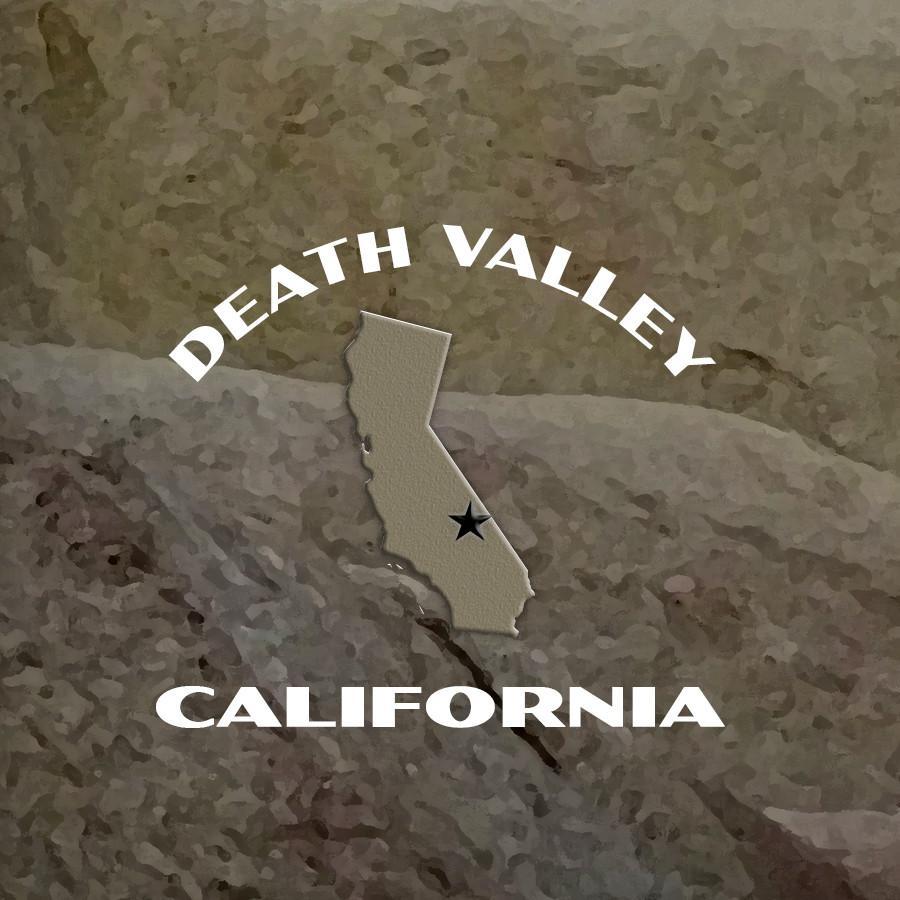 Death Valley National Park Poster-Zabriskie Point
