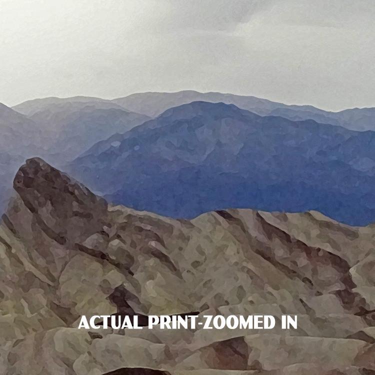 Death Valley National Park Poster-Zabriskie Point