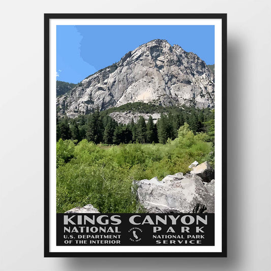 Kings Canyon National Park Poster-WPA (Zumwalt Meadow)