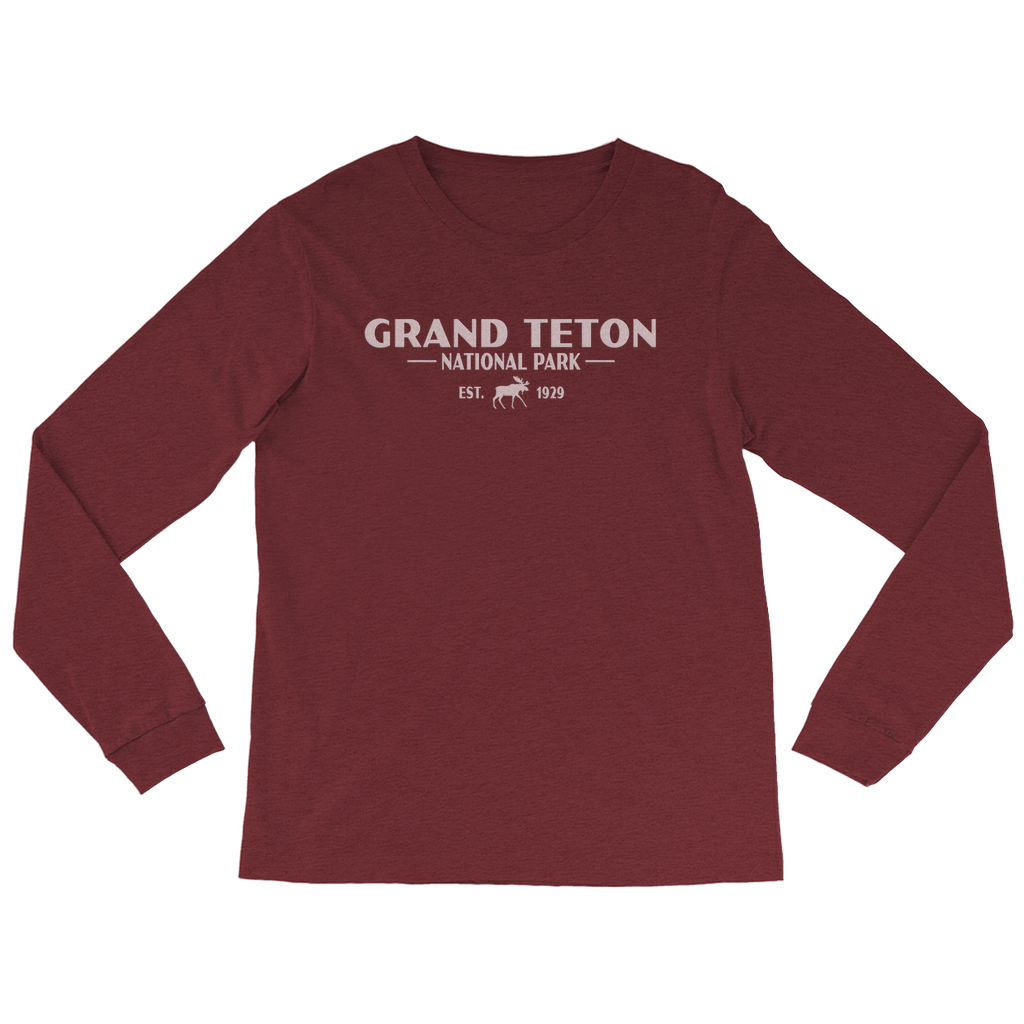 Grand Teton National Park Long Sleeve Shirt (Simplified)